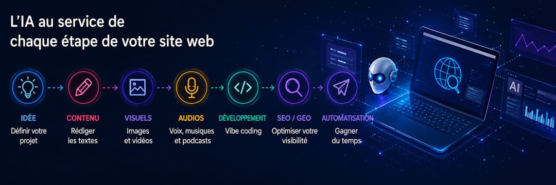 Comment créer, gérer son site web avec l'IA en 2026